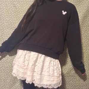 Black Mickey Mouse Pullover / Sweater / Sweatshirt